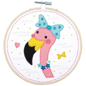 Knutselkit met vilt – Flamingo