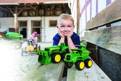 Tomy - John Deere Grote kiepwagen en tractor - Afbeelding 2