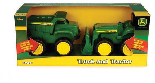 Tomy - John Deere Grote kiepwagen en tractor - Afbeelding 3