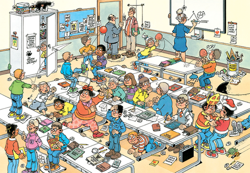 Jan van Haasteren Junior - Het Klaslokaal (360stuks) - Afbeelding 2