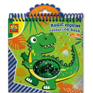 SES Creative – Magic pailletten kleurboek (blauw/groen)