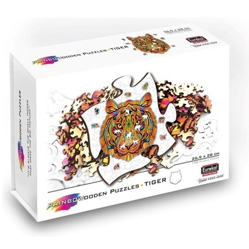2D Rainbow Wooden Puzzel (138stuks) - Tijger - Afbeelding 2