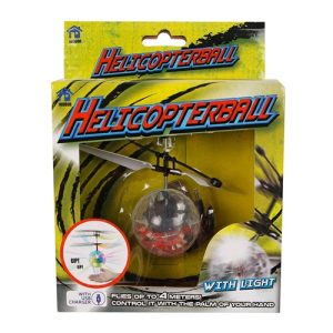 Helikopterbal met licht werkt op handbeweging met USB