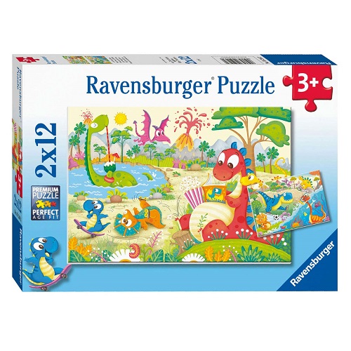 Puzzel (2x12stuks) - Lievelingsdino's