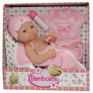 Bambolina Amore Babypop (34cm) Newborn met accessoires