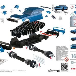 Ravensburger 3D Puzzel (163stk) – Dodge Challenger Hellcat Redeye Widebody