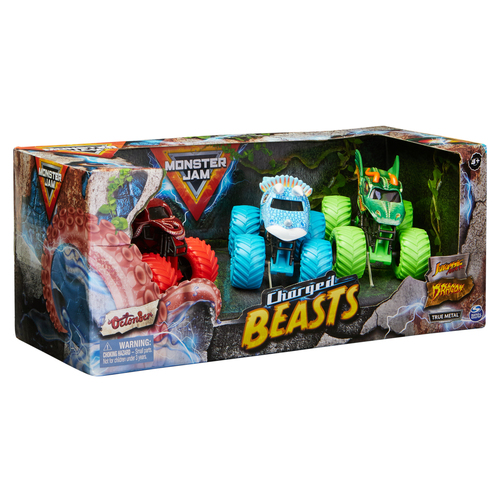 Monster Jam - Charged Beasts (3-pack) (1:64) - Afbeelding 3