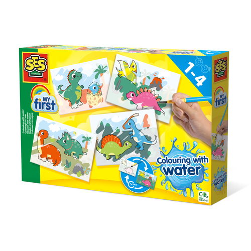 SES Creative - My First - Kleuren met water - Dino’s