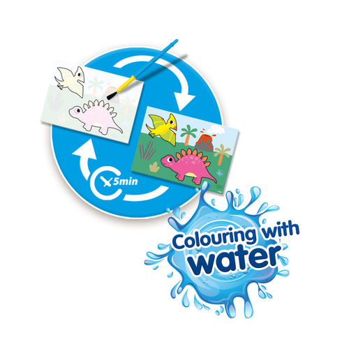 SES Creative - My First - Kleuren met water - Dino’s - Afbeelding 5