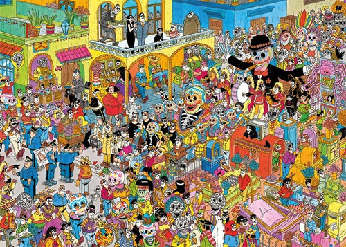 Jan van Haasteren - Comic Dia de los Muertos (1000stuks) - Afbeelding 4