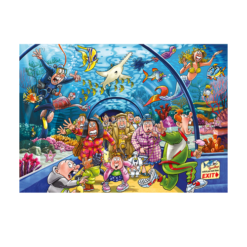 Wasgij? Original 43 - Aquarium Antics! (1000stuks) - Afbeelding 4