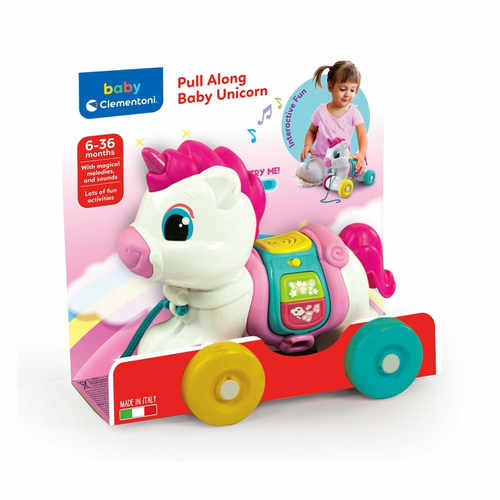 Baby Clementoni - Pull Along - Baby Unicorn - Afbeelding 2