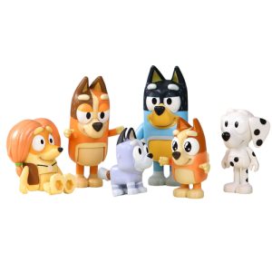 Bluey – 8 Speelfiguren Familie & Vrienden