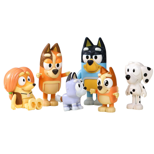 Bluey - 8 Speelfiguren Familie & Vrienden