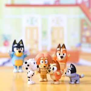 Bluey – 8 Speelfiguren Familie & Vrienden