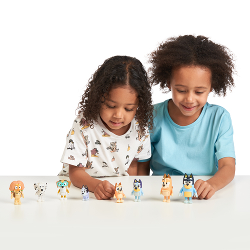 Bluey - 8 Speelfiguren Familie & Vrienden - Afbeelding 5