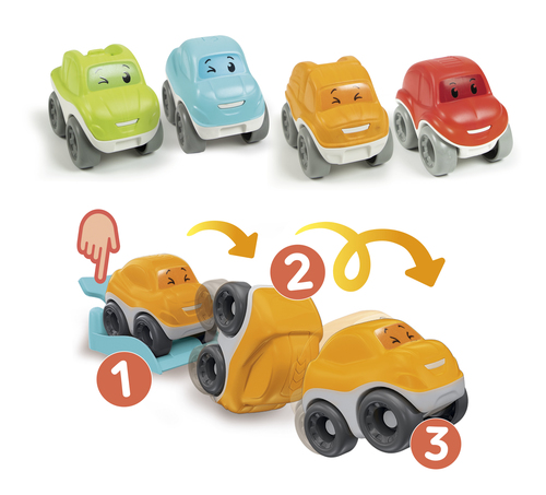 Baby Clementoni - Fun Eco Tumble Cars - Afbeelding 3