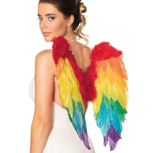 Engelenvleugels gevouwen (50x50cm) – regenboog