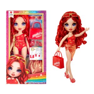 Rainbow High Swim & Style Fashion – Ruby (rood)