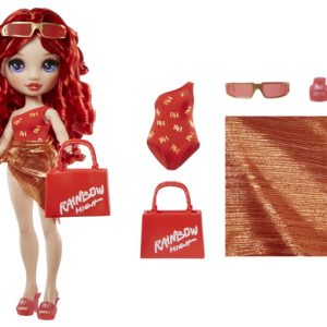 Rainbow High Swim & Style Fashion – Ruby (rood)