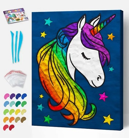Clay painting unicorn