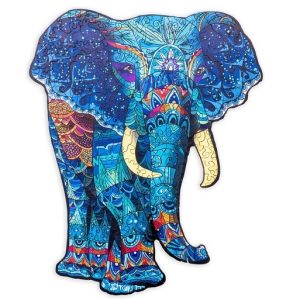 2D Rainbow Wooden Puzzel – Houten puzzel Olifant – A3 formaat