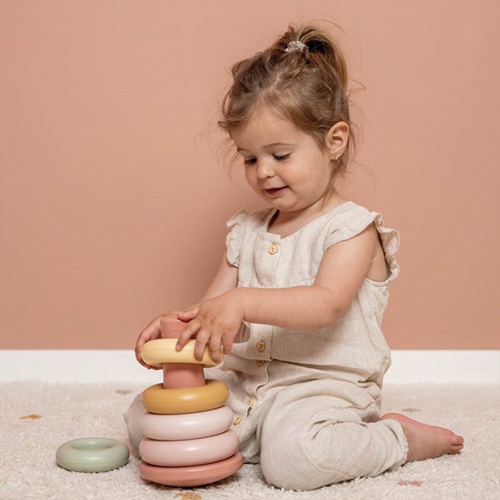 Little Dutch - Stapelringen roze - Afbeelding 3