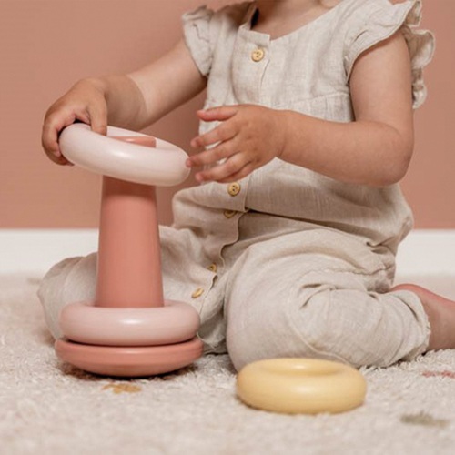 Little Dutch - Stapelringen roze - Afbeelding 4
