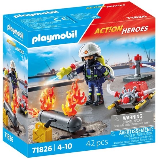 PM Brandweerman met waterpomp - 71826