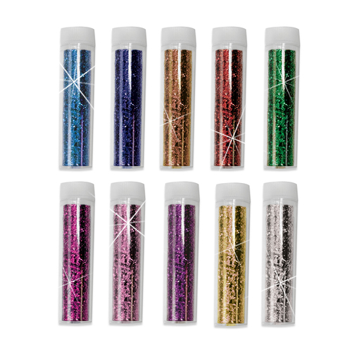 SES Creative - Bio Afbreekbare glitter 10 kleuren - Afbeelding 2
