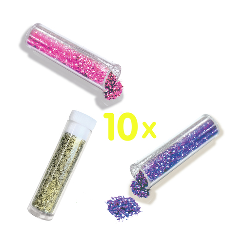 SES Creative - Bio Afbreekbare glitter 10 kleuren - Afbeelding 3