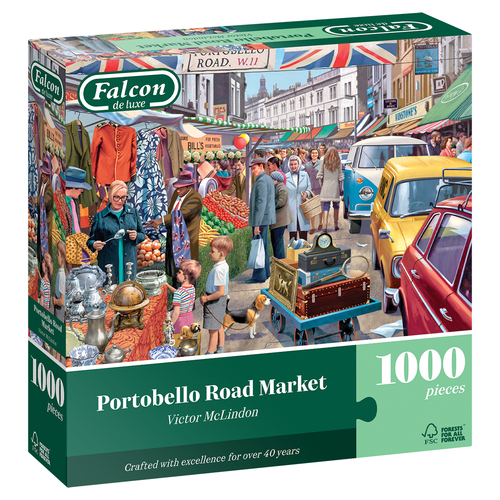 Puzzel Falcon - 1000 stuks Portobello Road Market