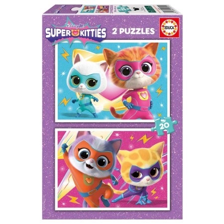 Educa - Puzzel 2X20 st. Super Kitties