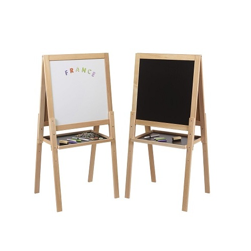 Houten krijt & Whiteboard (102x120cm)