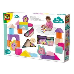 SES – Houten bouwblokken unicorn 52st.
