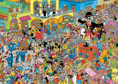 Jan Van Haasteren - Puzzel 1000st Dia de los Muertos - Afbeelding 2