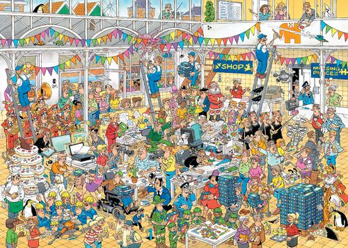 Jan van Haasteren - Studio 10 Jaar - 1000 Stukjes - Afbeelding 2
