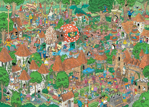 Jan van Haasteren - Efteling, Sprookjesbos (1000 stukjes) - Afbeelding 2