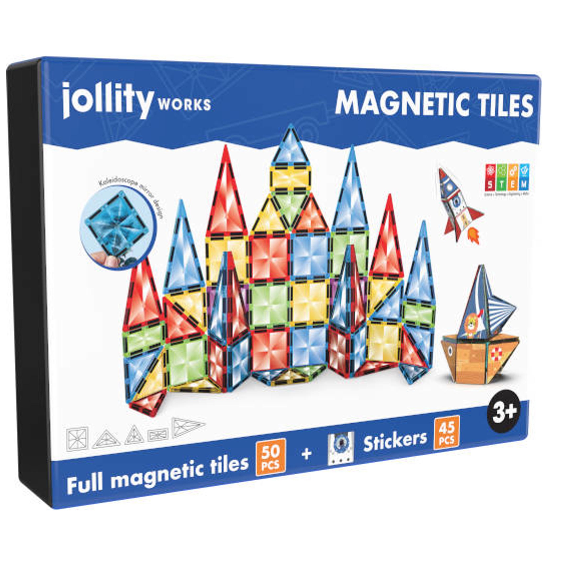 Jollity works - Magnetische tegels 50st (stem)