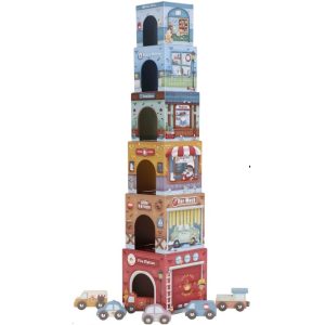 Little Dutch – Stapeltoren Met 6 Autos