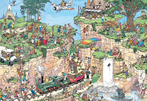Jan van Haasteren - De Golfbaan (5000 stukjes) - Afbeelding 2