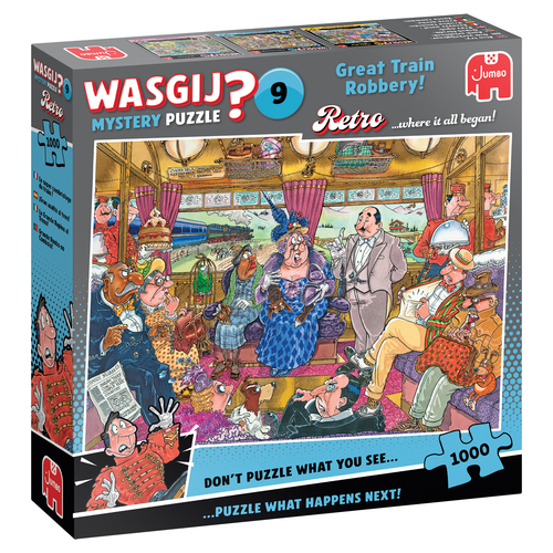 Wasgij Retro Mystery 9 - De Grote Treinroof! (1000 stukjes)