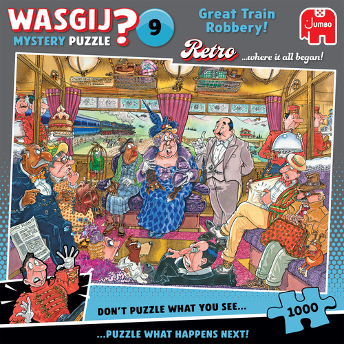 Wasgij Retro Mystery 9 - De Grote Treinroof! (1000 stukjes) - Afbeelding 3