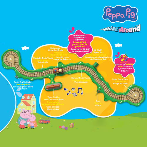 Peppa Whizz Around Clickety Clack Train Set - Afbeelding 4