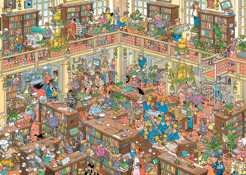 Jan van Haasteren - The Library 500st XL - Afbeelding 2