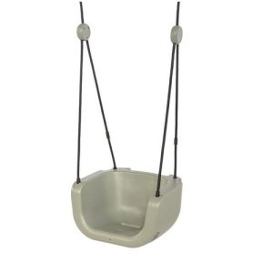 Dice – Babyzitje 3 in 1 – groen/lichtgroen – zwart gevlochten touw