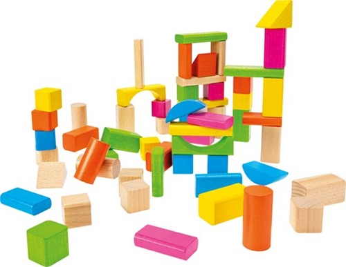 Heros Blocks Nature coloured woorden blocks 60pcs - Afbeelding 3