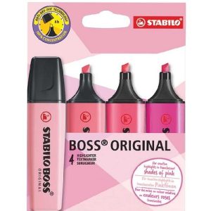 Stabilo Textmarker 3 Shades of Pink