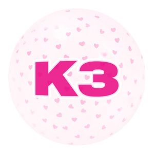 K3 bal glitter