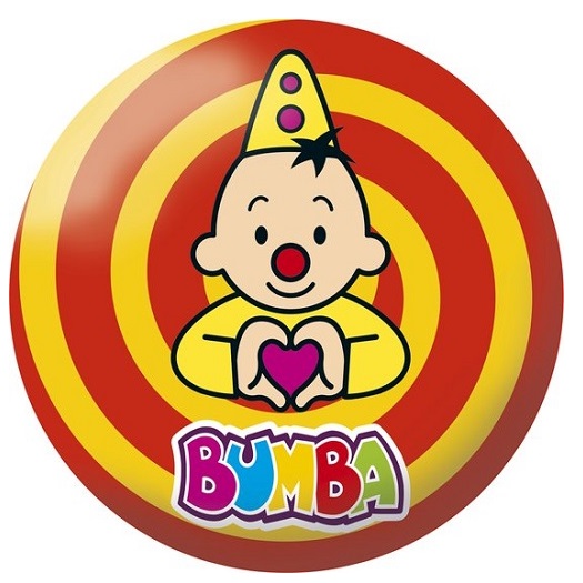 Bumba bal 23cm - geel/rood